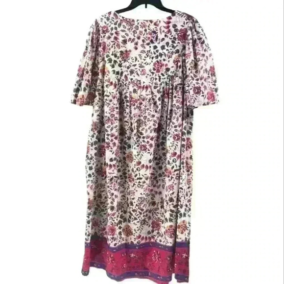 VTG Alexandra Scott Floral Print Cotton Mumu Dress Size Medium. - Picture 6 of 7